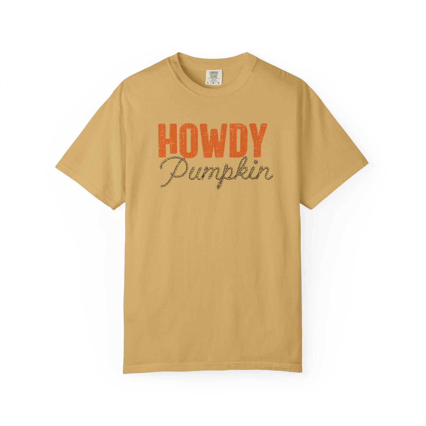 Howdy Pumpkin Shirt, Fall Graphic Tee, Rope Font Pumpkin Shirt, Country Western Autumn Shirt, Cute Southern Fall T-Shirt