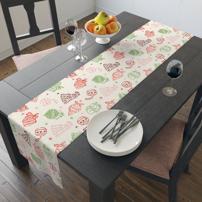Festive Freedom Table Runner, A Playfully Rebellious Holiday Statement, Subtle Anti Trump Table Runner, Cotton Polyester