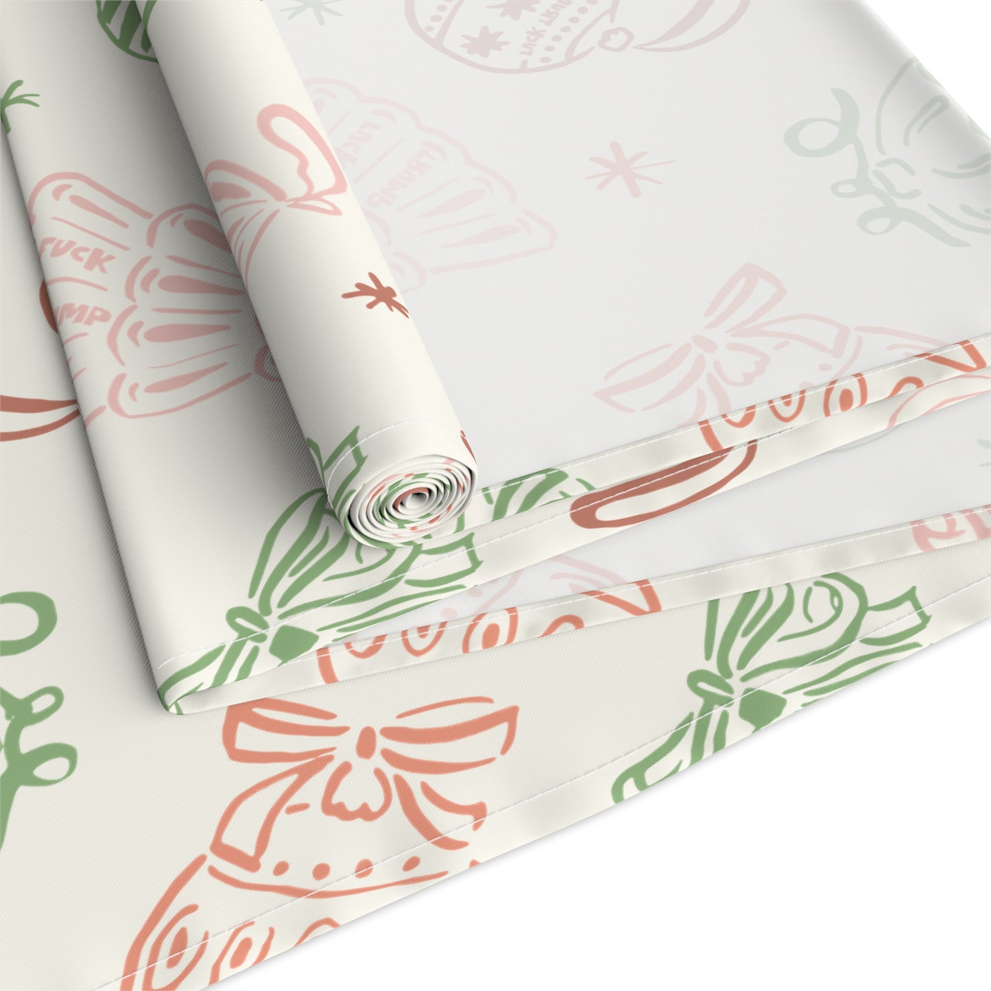 Festive Freedom Table Runner, A Playfully Rebellious Holiday Statement, Subtle Anti Trump Table Runner, Cotton Polyester