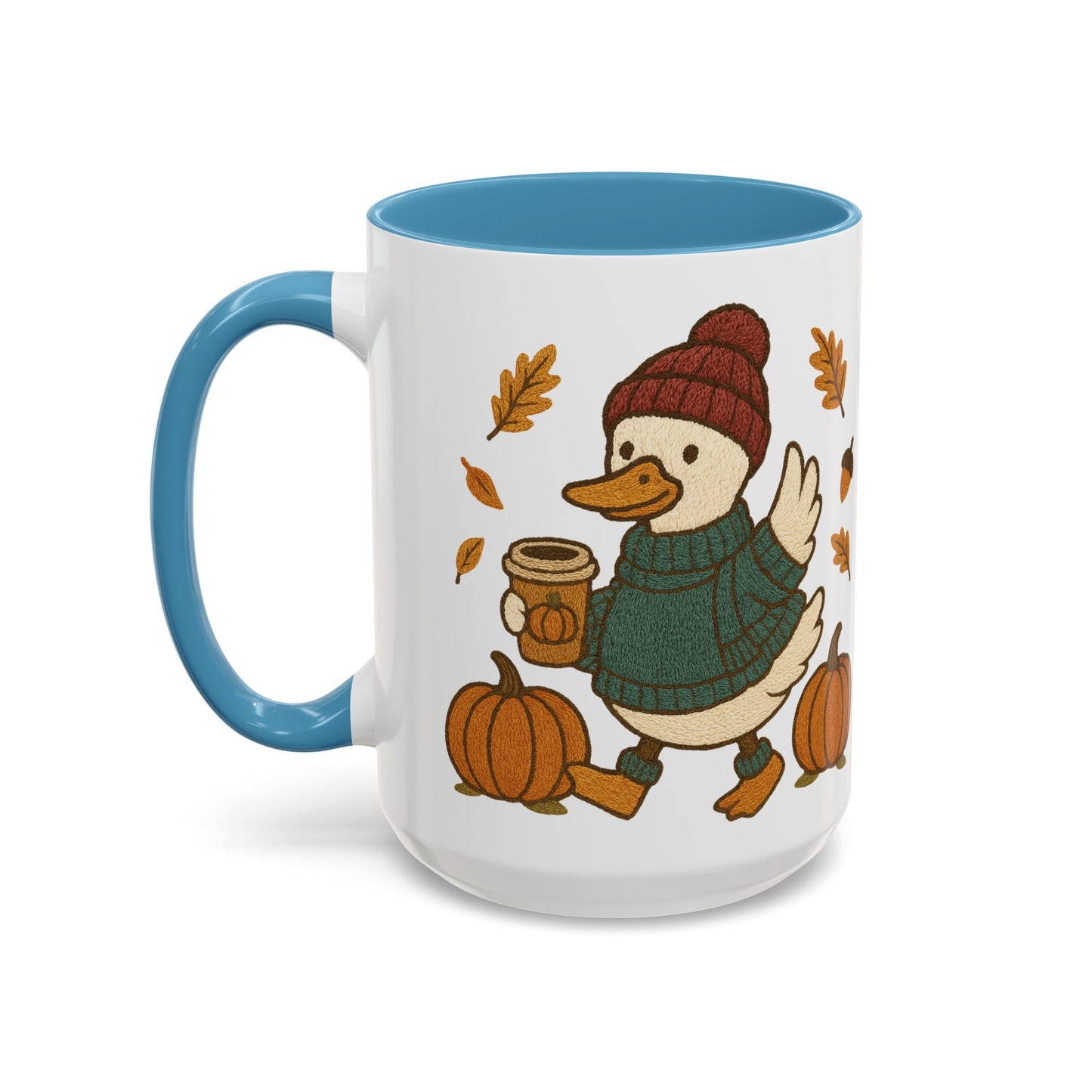 Cozy Fall Duck Mug — Autumn Coffee Cup (11oz / 15oz)