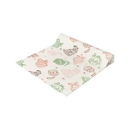 Festive Freedom Table Runner, A Playfully Rebellious Holiday Statement, Subtle Anti Trump Table Runner, Cotton Polyester