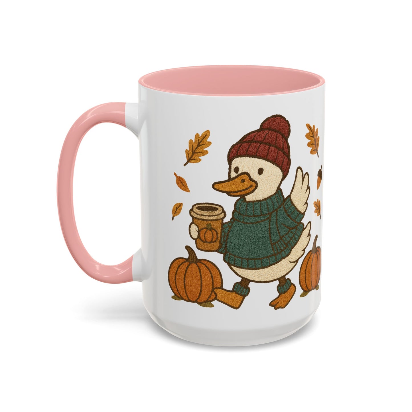 Cozy Fall Duck Mug — Autumn Coffee Cup (11oz / 15oz)