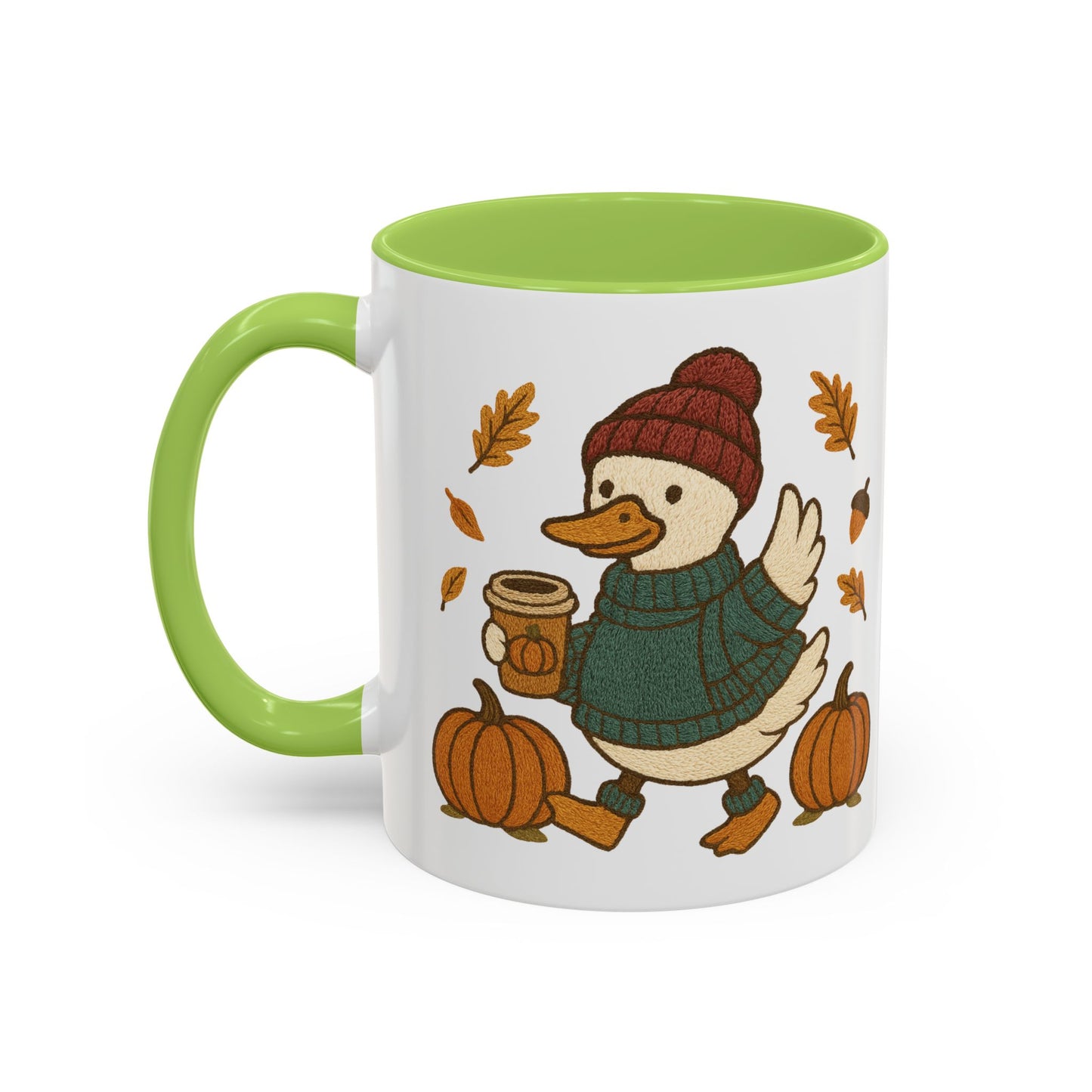 Cozy Fall Duck Mug — Autumn Coffee Cup (11oz / 15oz)