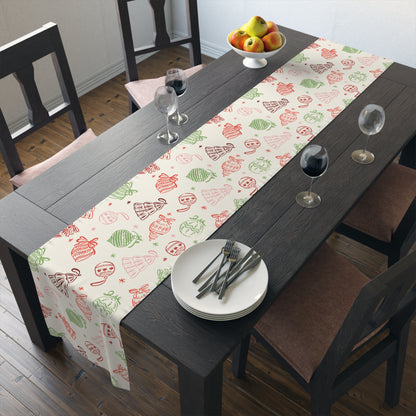 Festive Freedom Table Runner, A Playfully Rebellious Holiday Statement, Subtle Anti Trump Table Runner, Cotton Polyester