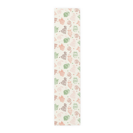 Festive Freedom Table Runner, A Playfully Rebellious Holiday Statement, Subtle Anti Trump Table Runner, Cotton Polyester