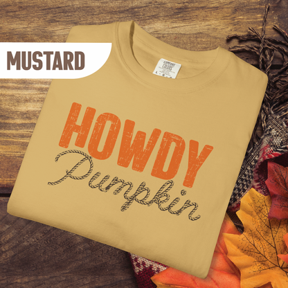 Howdy Pumpkin Shirt, Fall Graphic Tee, Rope Font Pumpkin Shirt, Country Western Autumn Shirt, Cute Southern Fall T-Shirt