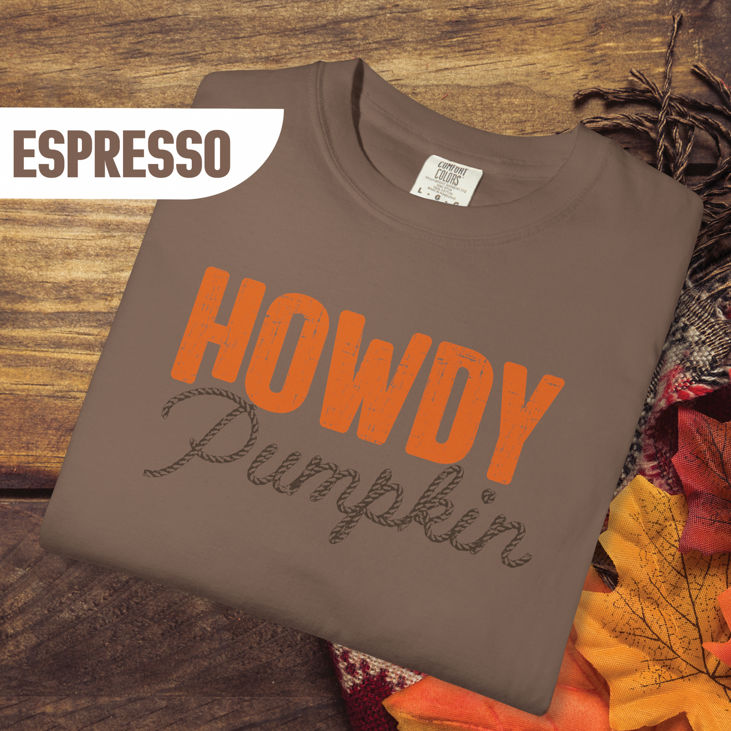 Howdy Pumpkin Shirt, Fall Graphic Tee, Rope Font Pumpkin Shirt, Country Western Autumn Shirt, Cute Southern Fall T-Shirt
