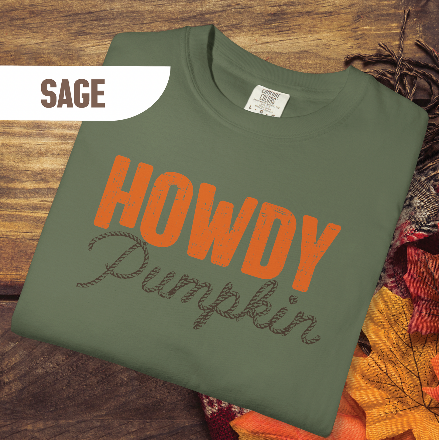 Howdy Pumpkin Shirt, Fall Graphic Tee, Rope Font Pumpkin Shirt, Country Western Autumn Shirt, Cute Southern Fall T-Shirt