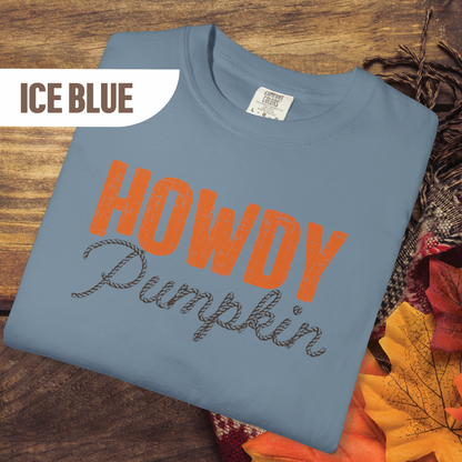Howdy Pumpkin Shirt, Fall Graphic Tee, Rope Font Pumpkin Shirt, Country Western Autumn Shirt, Cute Southern Fall T-Shirt