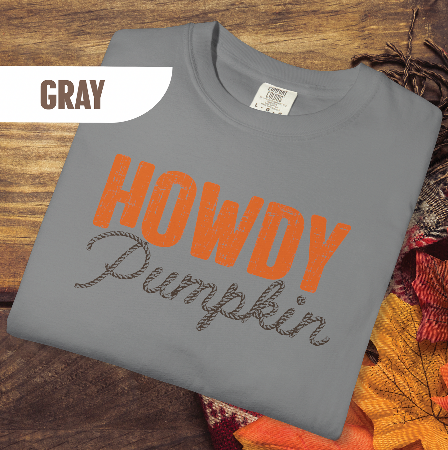 Howdy Pumpkin Shirt, Fall Graphic Tee, Rope Font Pumpkin Shirt, Country Western Autumn Shirt, Cute Southern Fall T-Shirt
