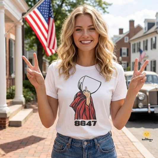 8647 Handmaid Feminist Political Graphic Tee