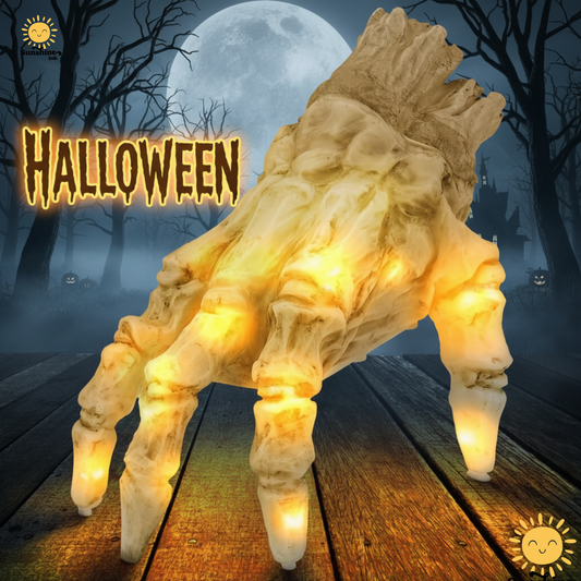 Halloween Electric Crawling Zombie Hand – Luminous Decoration with Scary Sound & Motion