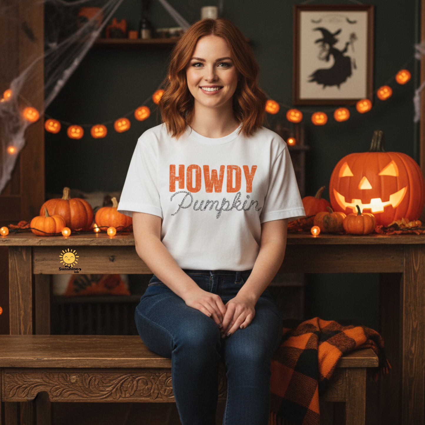 Howdy Pumpkin Shirt, Fall Graphic Tee, Rope Font Pumpkin Shirt, Country Western Autumn Shirt, Cute Southern Fall T-Shirt