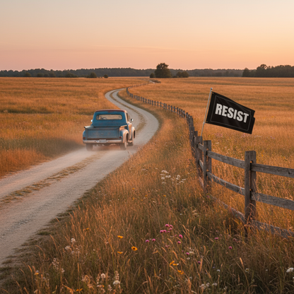 Double Sided Resist Flag | Anti-Trump 2025 Protest Flag | Anti-Fascist Political Yard Banner | Progressive Activist Home & Rally Décor