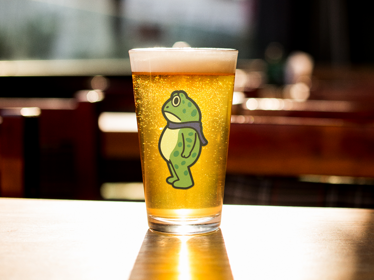 Portland Protest Frog Pint Glass – 16oz Funny Frog Glassware, Dishwasher Safe Beer Glass, Portland Gift