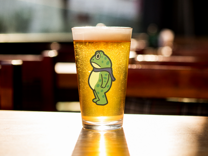 Portland Protest Frog Pint Glass – 16oz Funny Frog Glassware, Dishwasher Safe Beer Glass, Portland Gift