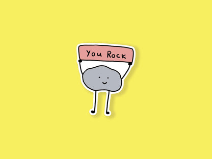You Rock Sticker, cute sticker, you rock sticker, You Rock vinyl sticker, funny sticker