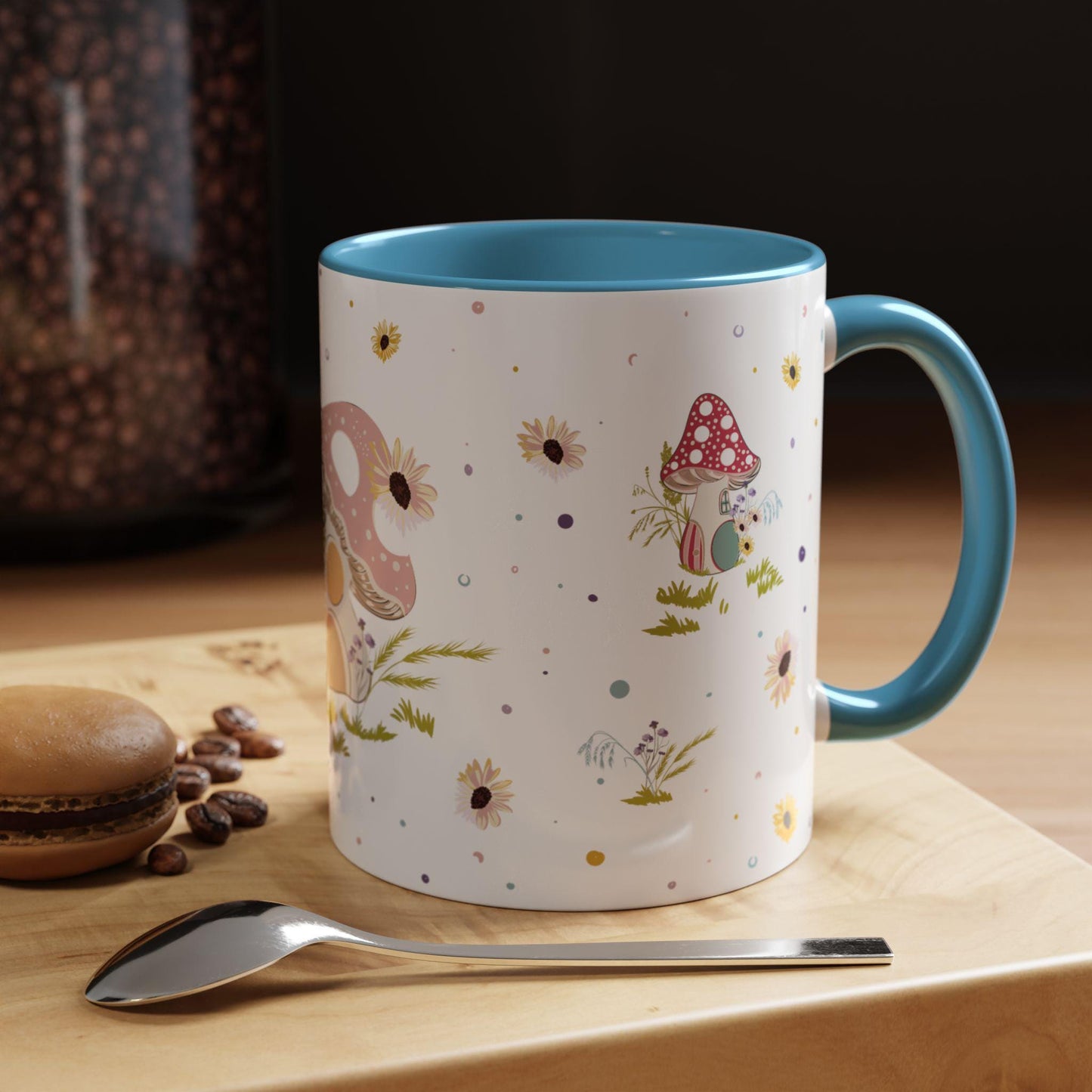 Enchanting Mushroom House Coffee Mug (11oz/15oz) 4 Colors