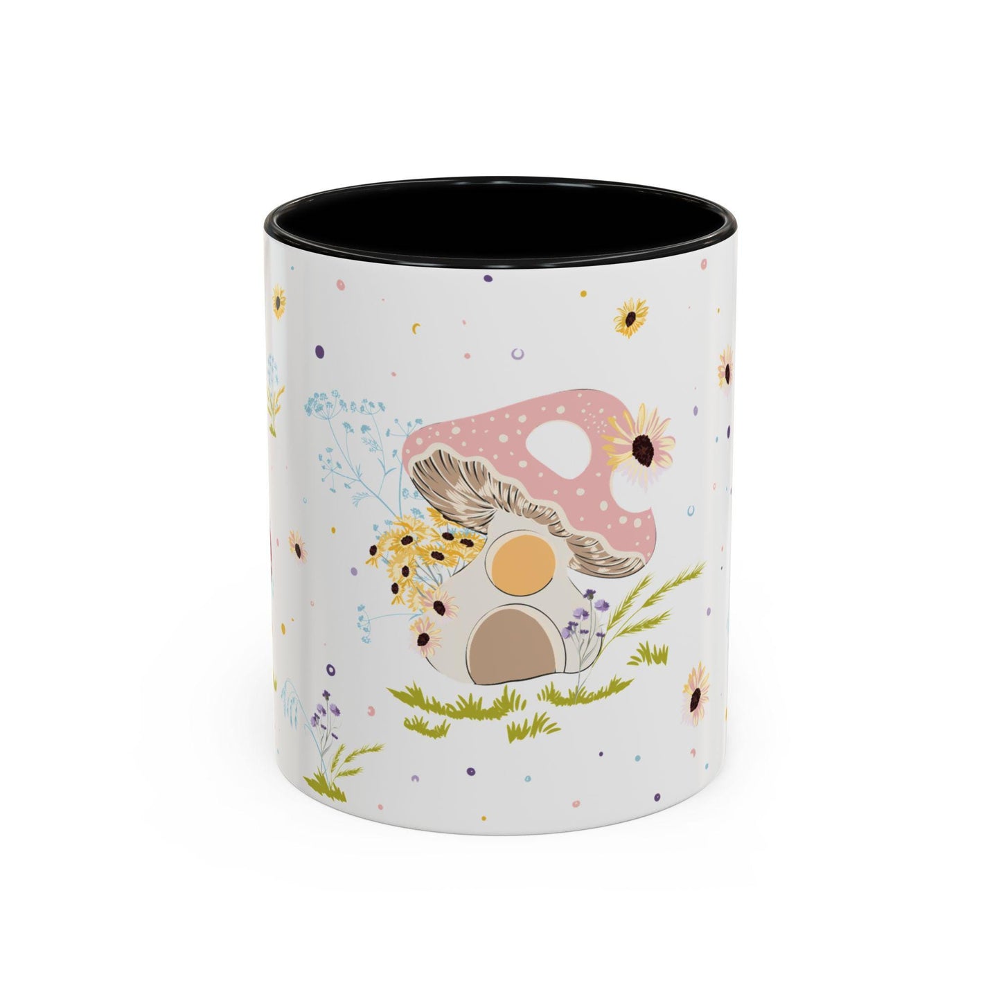 Enchanting Mushroom House Coffee Mug (11oz/15oz) 4 Colors