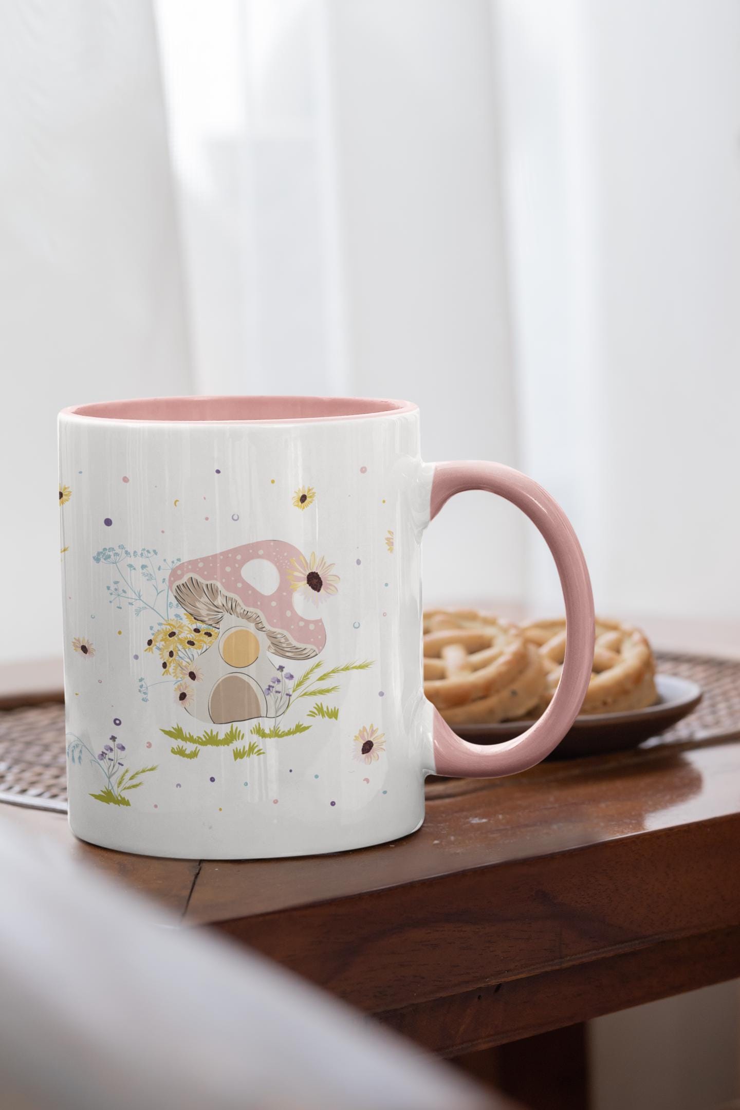 Enchanting Mushroom House Coffee Mug (11oz/15oz) 4 Colors