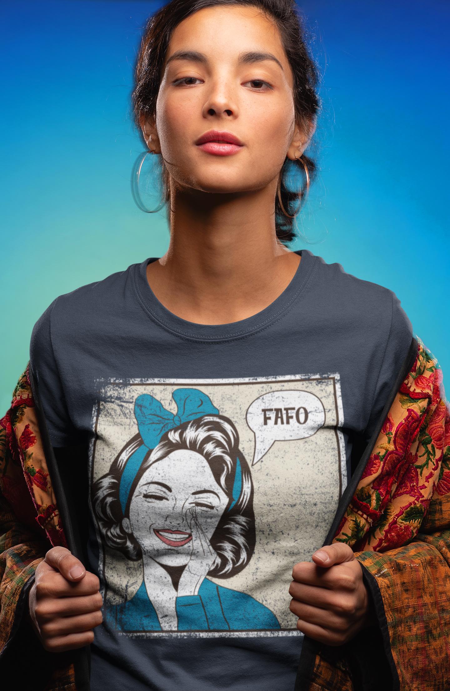 Retro FAFO Political Statement Graphic Tee