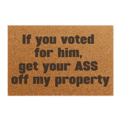 Political Anti Trump Doormat - Resistance Home Decor, Not My President Entry Mat, Voting Rights Activist Gift, Anti-Trump Front Porch Rug,