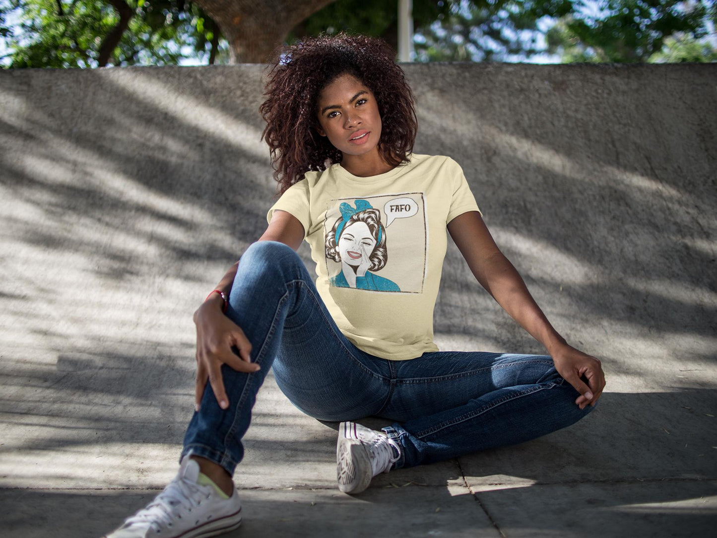 Retro FAFO Political Statement Graphic Tee