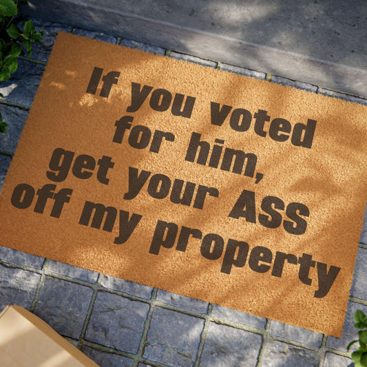 Political Anti Trump Doormat - Resistance Home Decor, Not My President Entry Mat, Voting Rights Activist Gift, Anti-Trump Front Porch Rug,