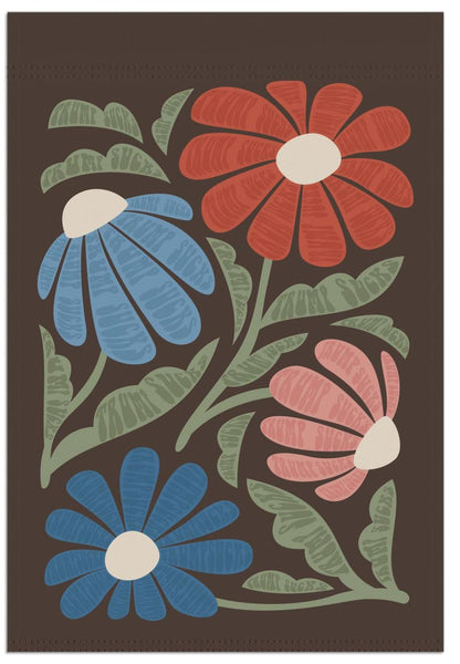 Trump Sucks Subtle Flower Design Outdoor Yard Flag