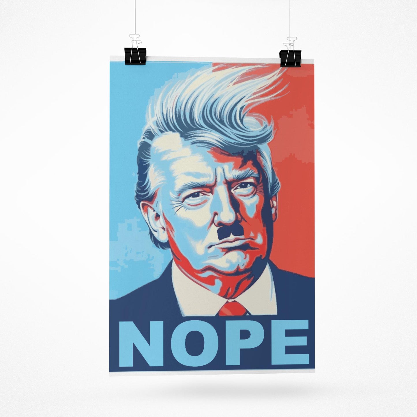 Nope To Trump Protest Sign, Anti Trump Resistance, No To Fascism