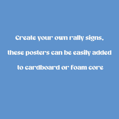 Clean Up on Aisle 47 Foam Board or DIY Poster - Protest Sign