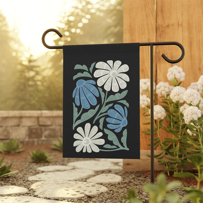 Trump Sucks Subtle Flower Design (Blue and Green) Yard Flag
