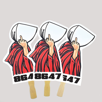 8647 Anti Trump Protest Sign, Resist the 47th!" Big Face on a Stick, Big Face Cut Out, Head on a stick.  - 4 sizes