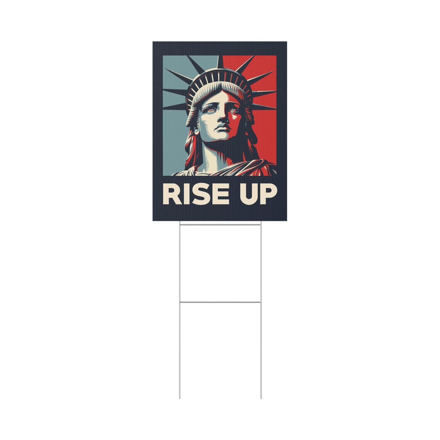 Rise Up Plastic Yard Sign