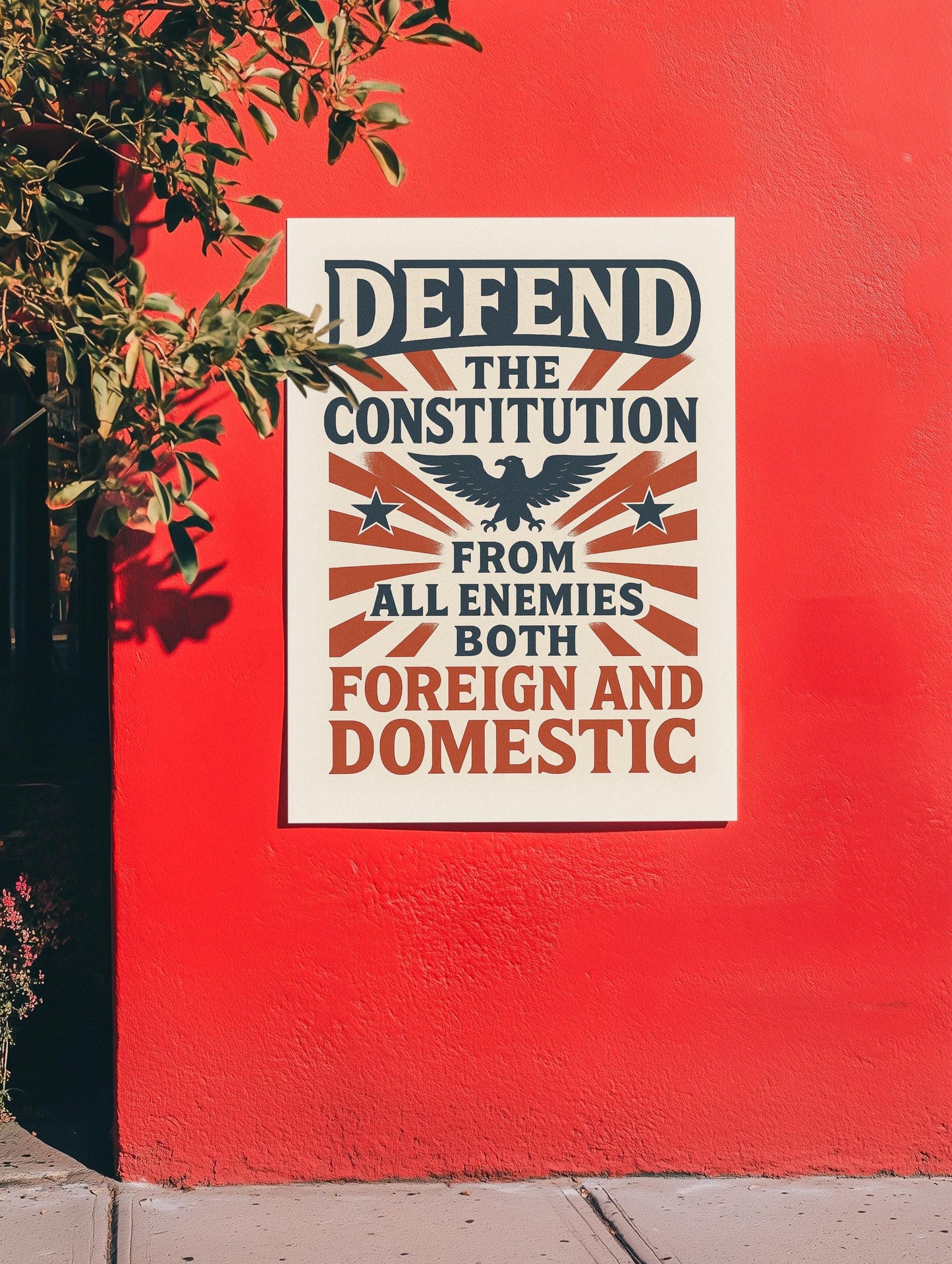 Defend The Constitution Foam Board or DIY Poster