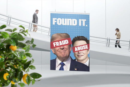 Fraud and Abuse Foam Board Protest Sign, Anti-Trump Resistance, Political Activist Poster, Rally Banner, Protest Poster