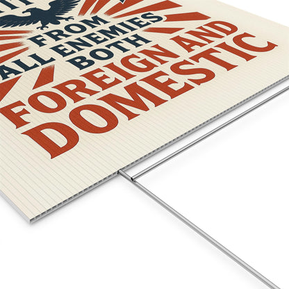 Defend The Constitution Durable Protest Sign Yard Sign, Anti-Trump Resistance, Political Activist Yard Sign, Resist Sign