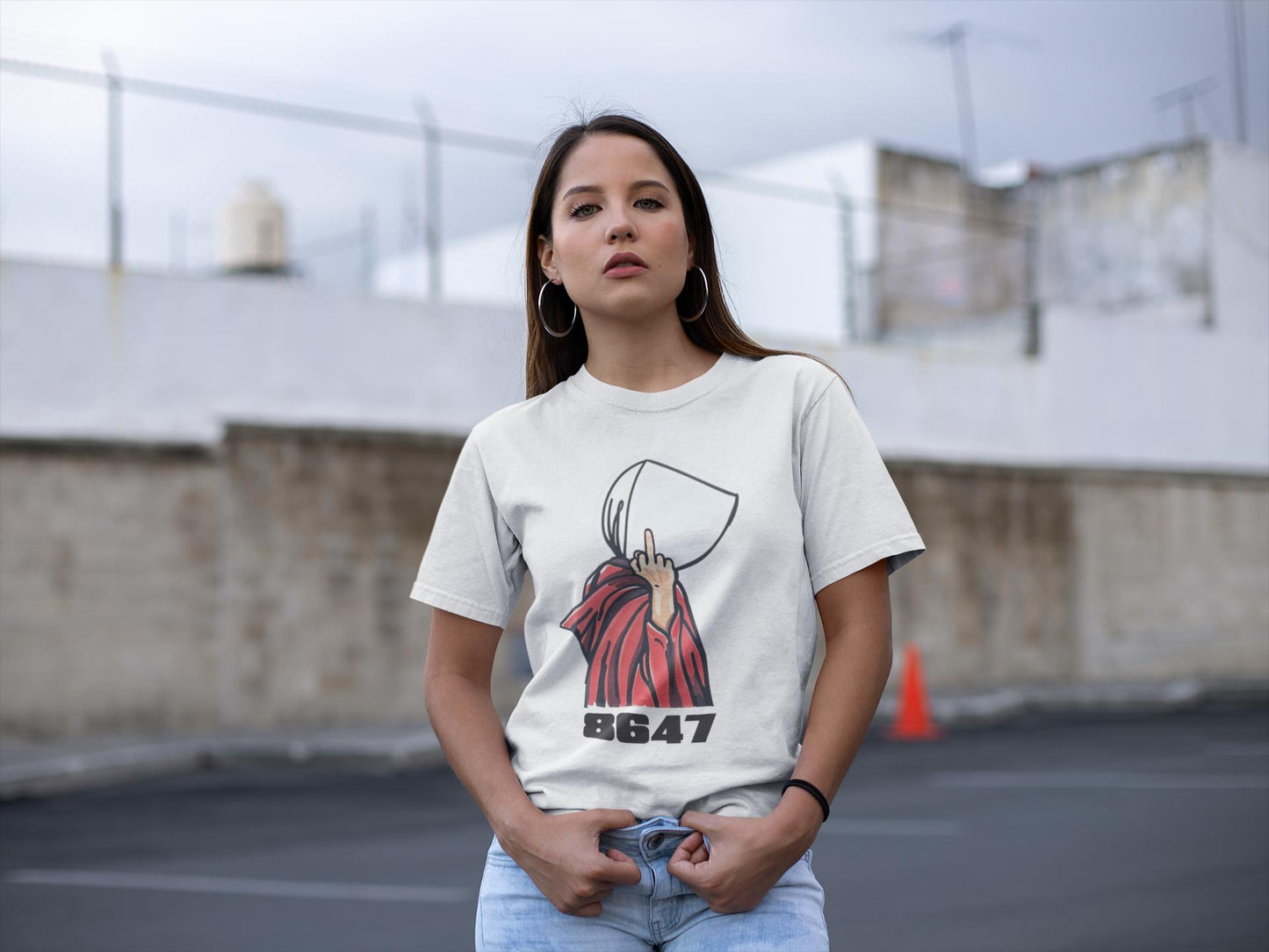 8647 Handmaid Feminist Political Graphic Tee