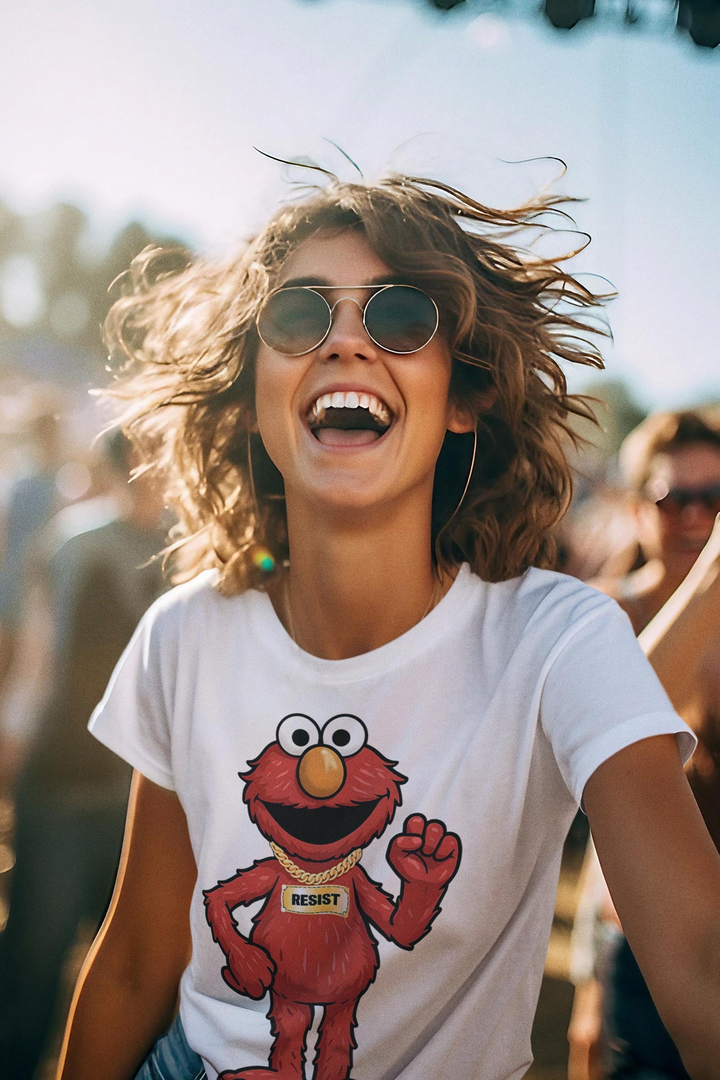 Elmo Fist Resist T-Shirt
