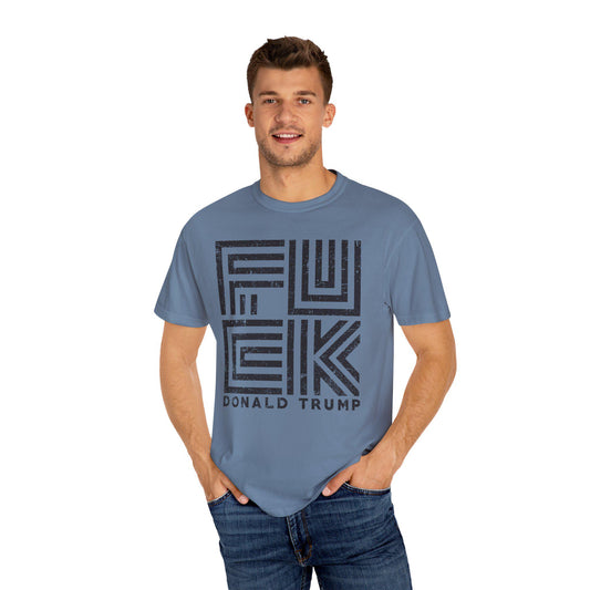 Fuck Trump Line Art Shirt Graphic Tee