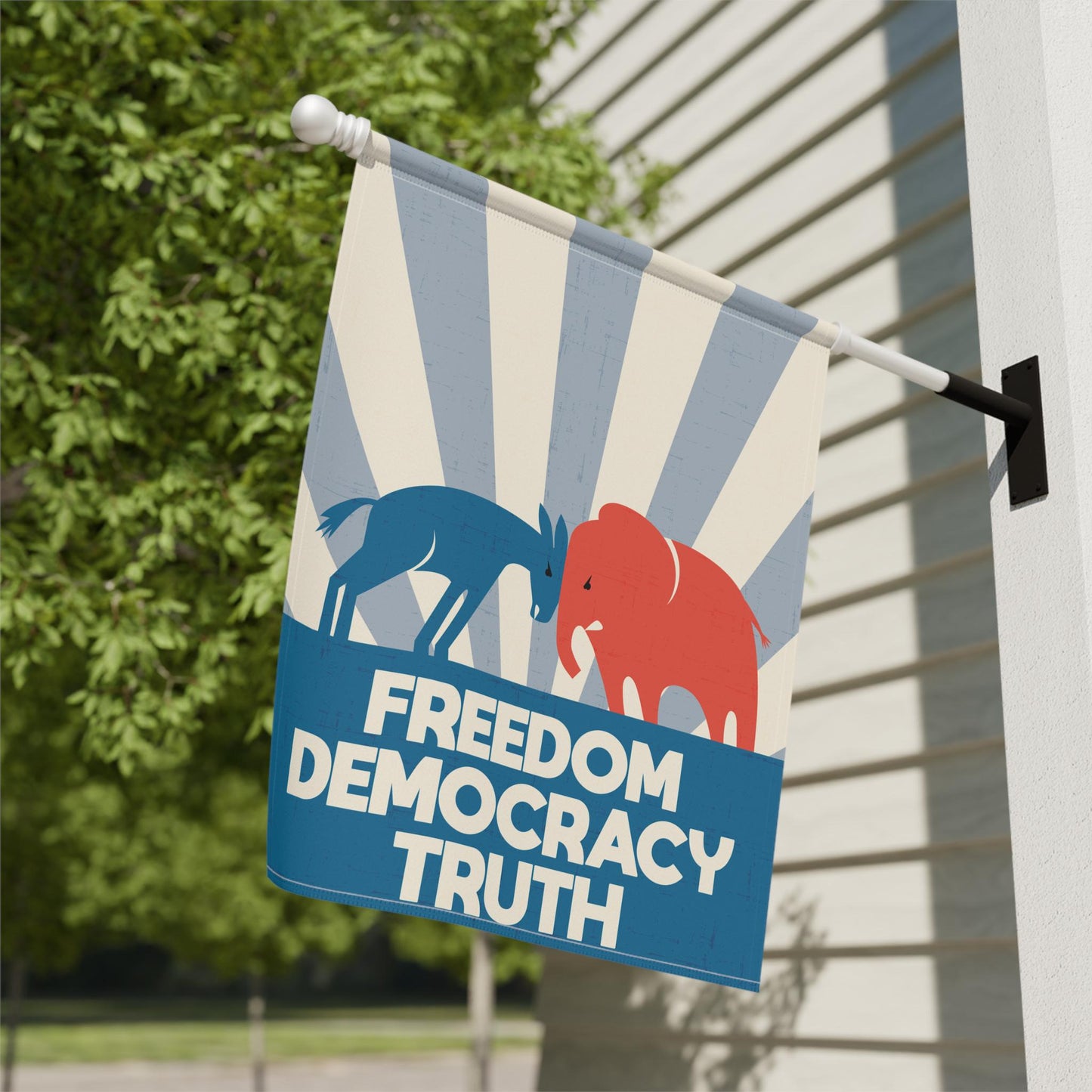 Freedom Democracy Truth Yard Flag in 2 sizes