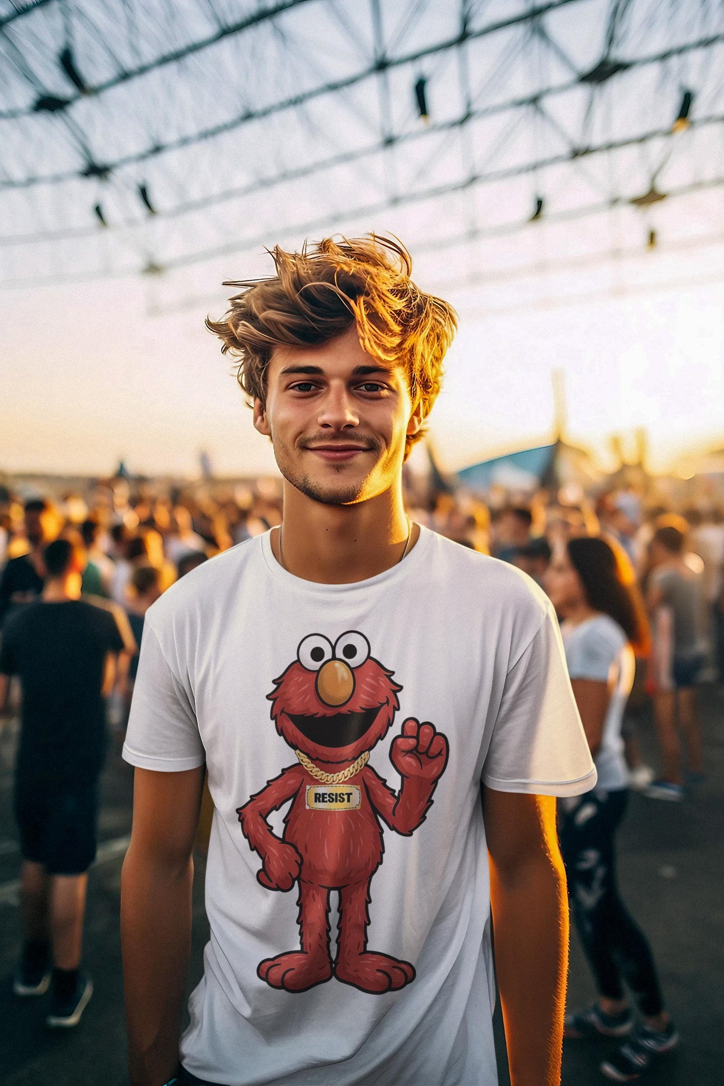 Elmo Fist Resist T-Shirt