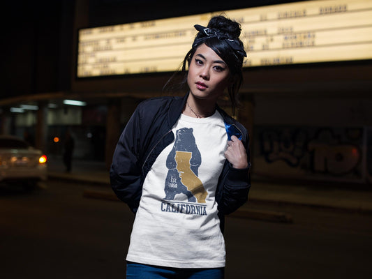 Vintage California Map/Bear T-Shirt