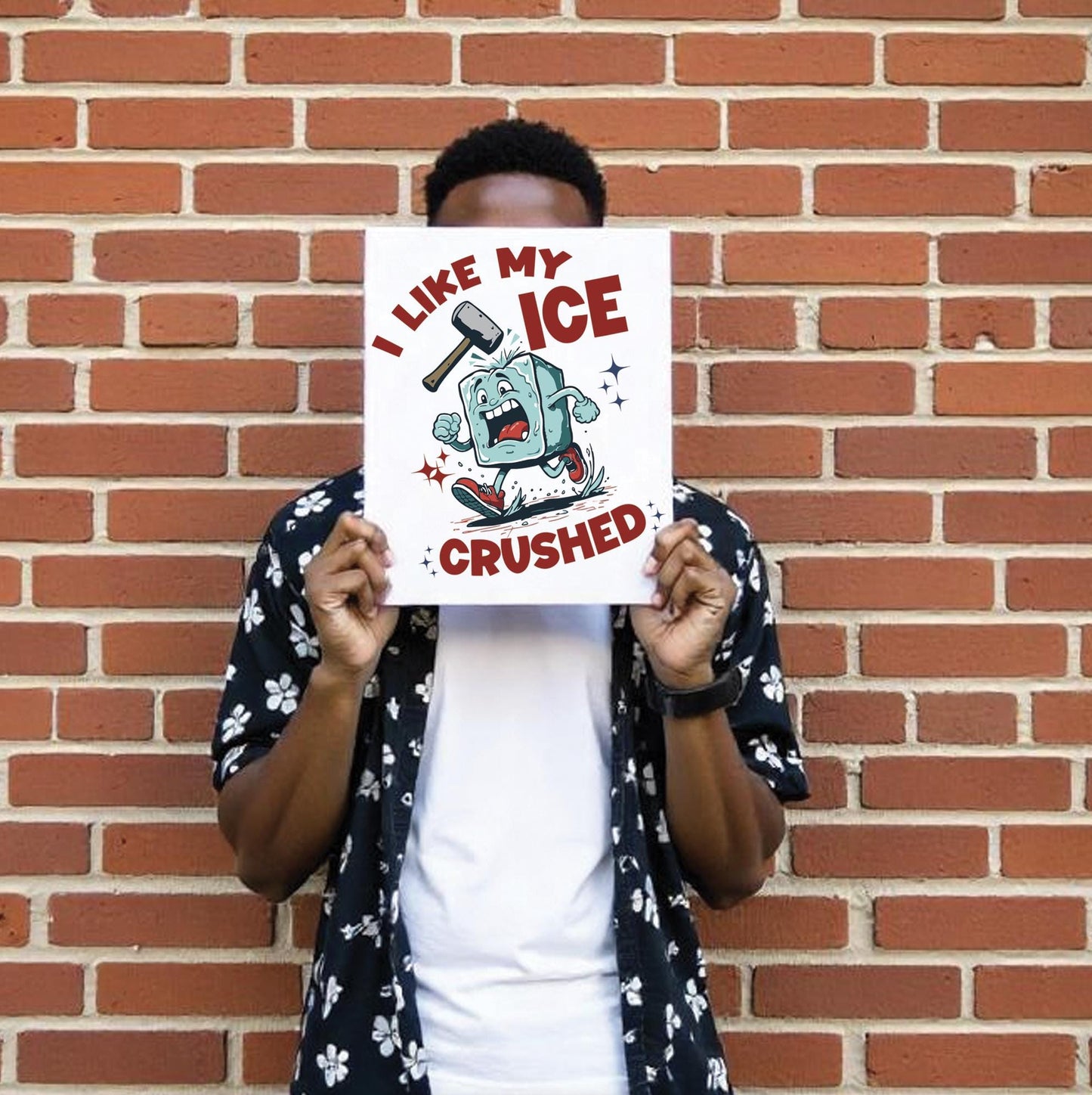 I Like My ICE Crushed" Protest Poster, Anti-ICE Wall Art, Immigration Rights Decor, Funny Political Poster, Abolish ICE Activist Print