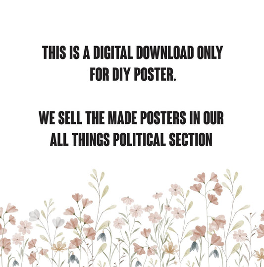 Digital Download- Borderline Evil Protest Poster, Anti Stephen Miller Art, Immigration Rights Political Print, Abolish ICE Poster