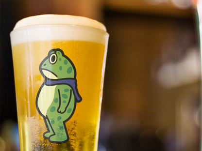 Portland Protest Frog Pint Glass – 16oz Funny Frog Glassware, Dishwasher Safe Beer Glass, Portland Gift