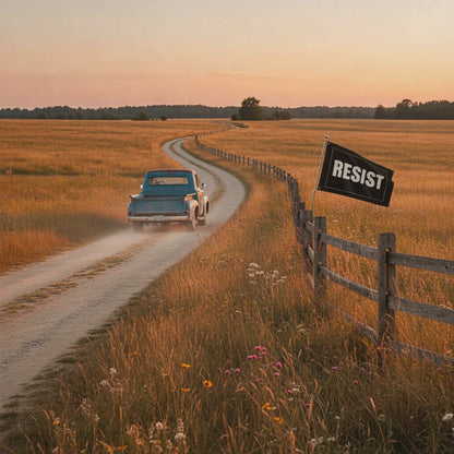 Double Sided Resist Flag | Anti-Trump 2025 Protest Flag | Anti-Fascist Political Yard Banner | Progressive Activist Home & Rally Décor